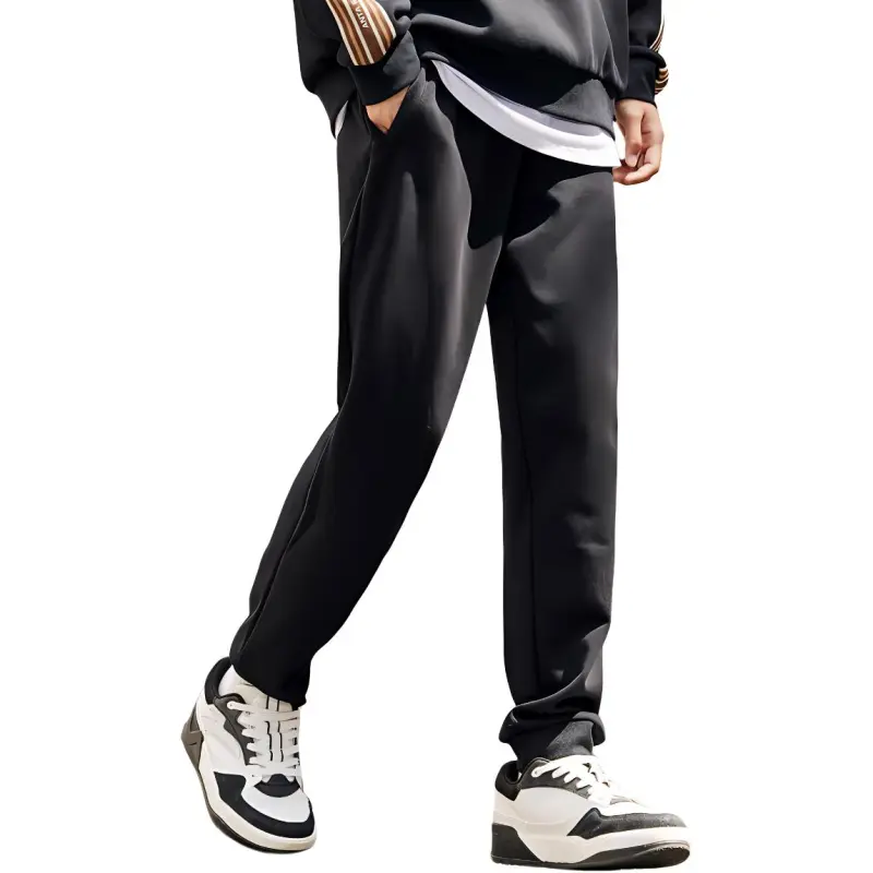 Anta Sports Life Collection Knitted Sports Pants Men's Black-2