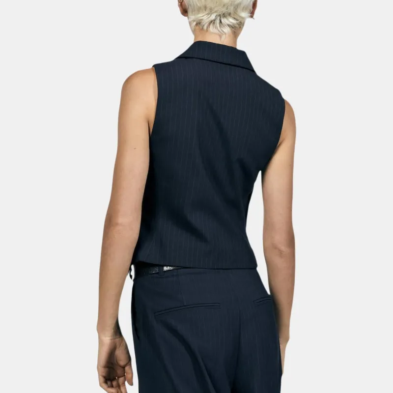 ZARA Trf Vests Women's Sea Blue-4