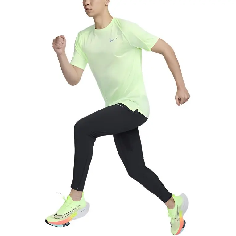 Nike Dri FIT ADV T Shirt Men's Ultra Light Neon Yellow/Reflection Silver-2