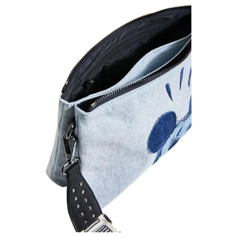 Desigual Cotton Shoulder Bag Women's Light Blue-3