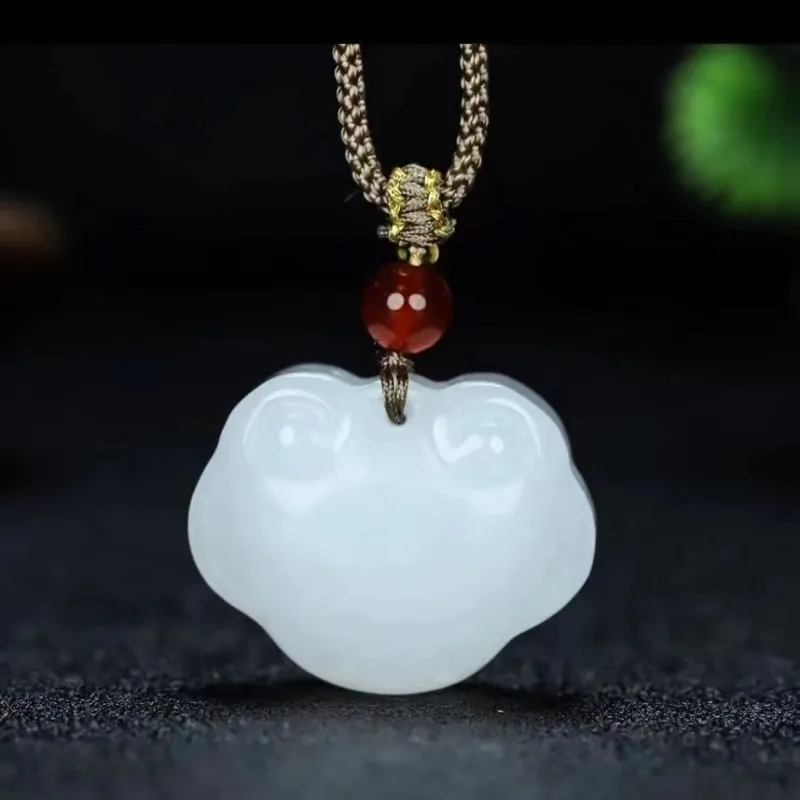 Gifts Golden Silk Jade Necklaces Unisex-4