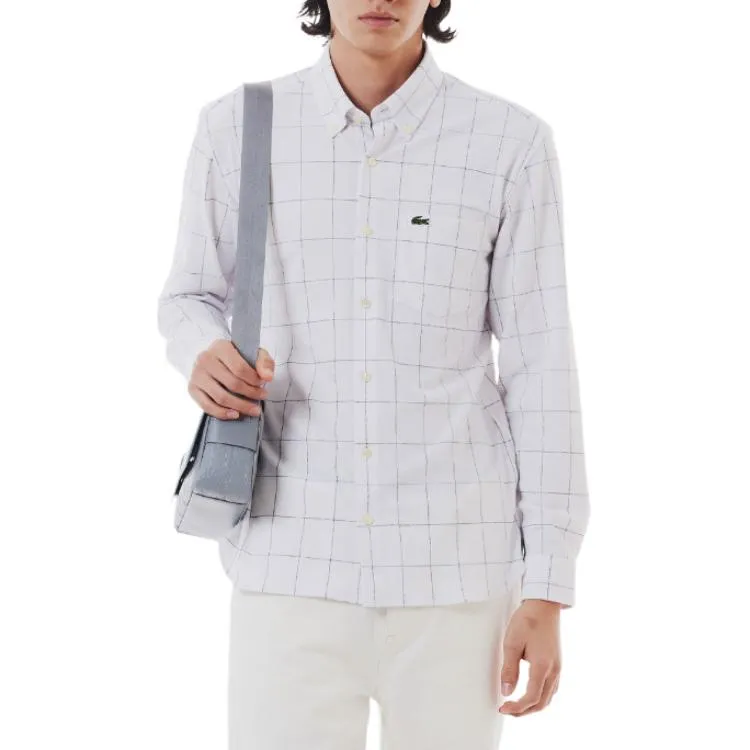 LACOSTE Shirt Men's Marine Blue-5