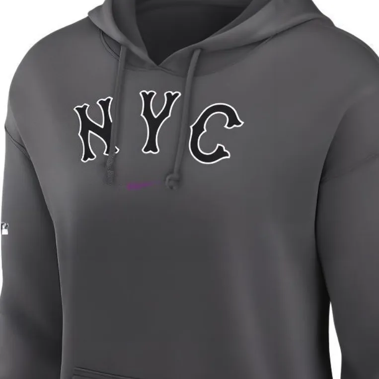 Nike MLB Collaboration New York Mets Authentic Collection Sweatshirt New York Mets Women's Gray-2