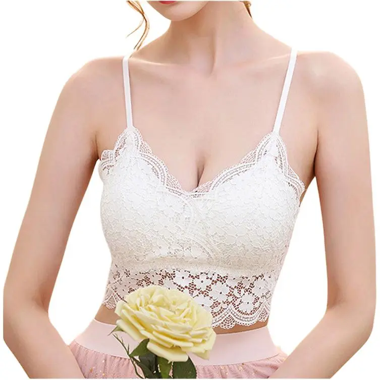 Flowers in water Women's Bras-5
