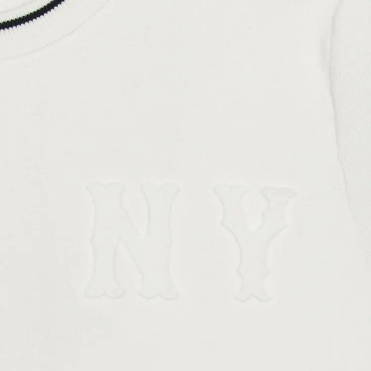 MLB New York Yankees SS25 Knitwear Women's Cream White-2