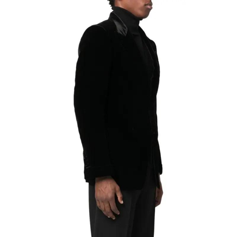TOM FORD Single breasted Velvet Blazer-3