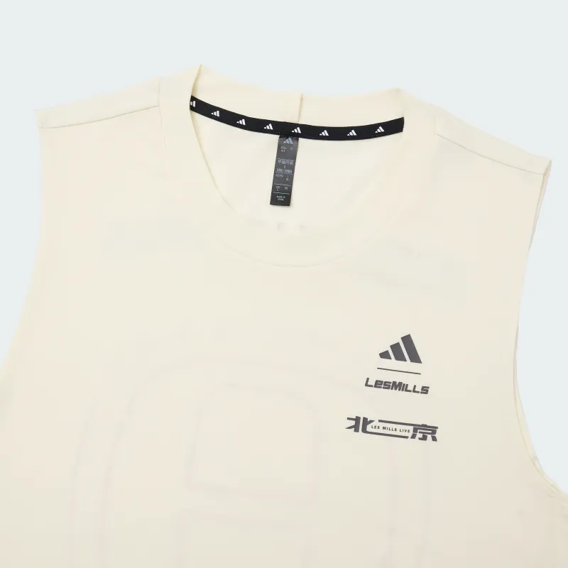 Adidas x LAIMEI,LIANMINGKUAN Climacool SS25 Tank Top Men's Ivory White-2