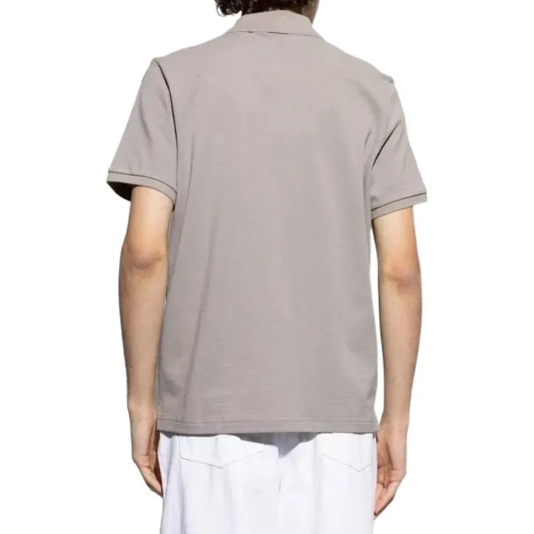 Moose Knuckles Logo Plaque Short Sleeved Polo Shirt-4