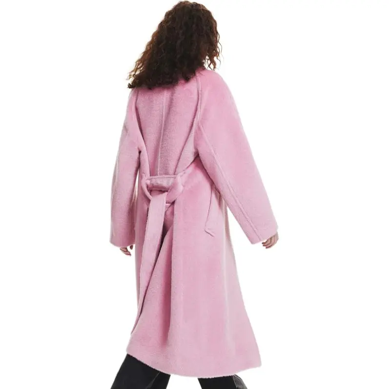 MO&CO Coats Women's Dusty Pink-2