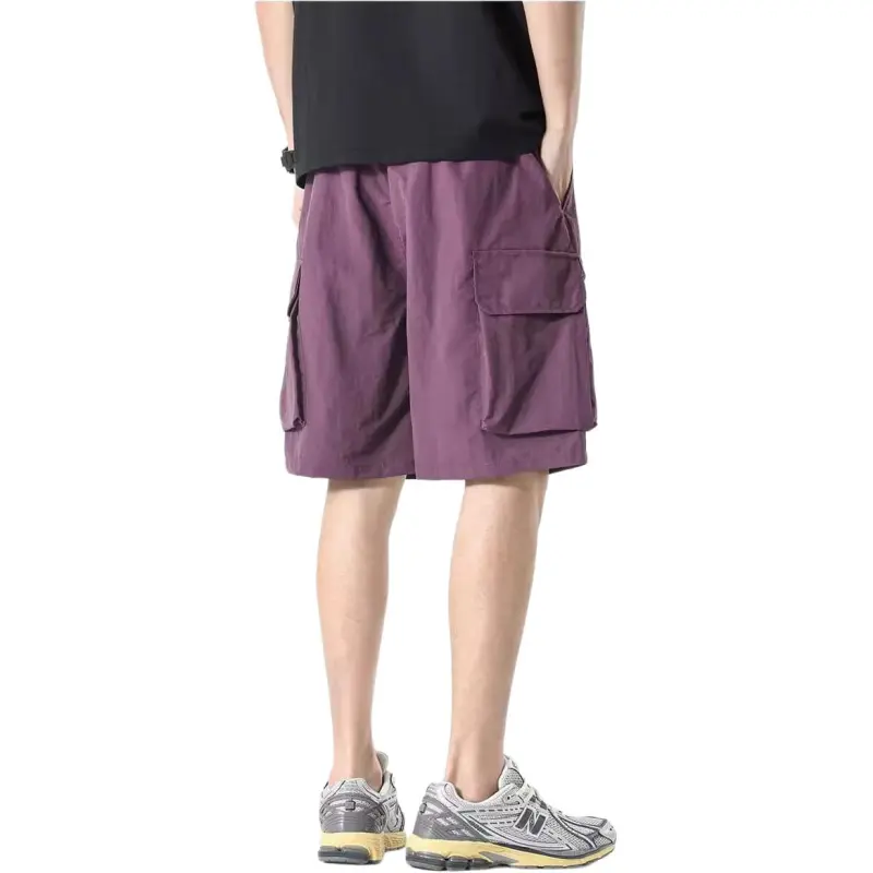 KVIV Casual Shorts Men Purple -3
