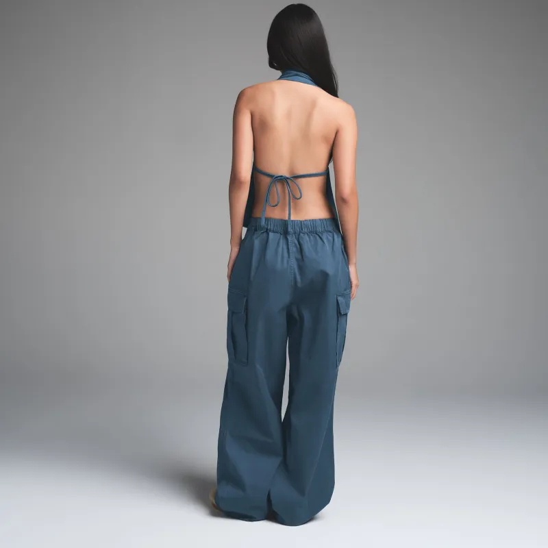SKIMS SS25 OUTDOOR WOVEN CARGO PANT Cargo Pants Women's INDIGO/Indigo-2