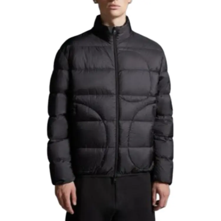 Moncler Heze Short Down Jacket Down Jacket Coat Men's Black-3