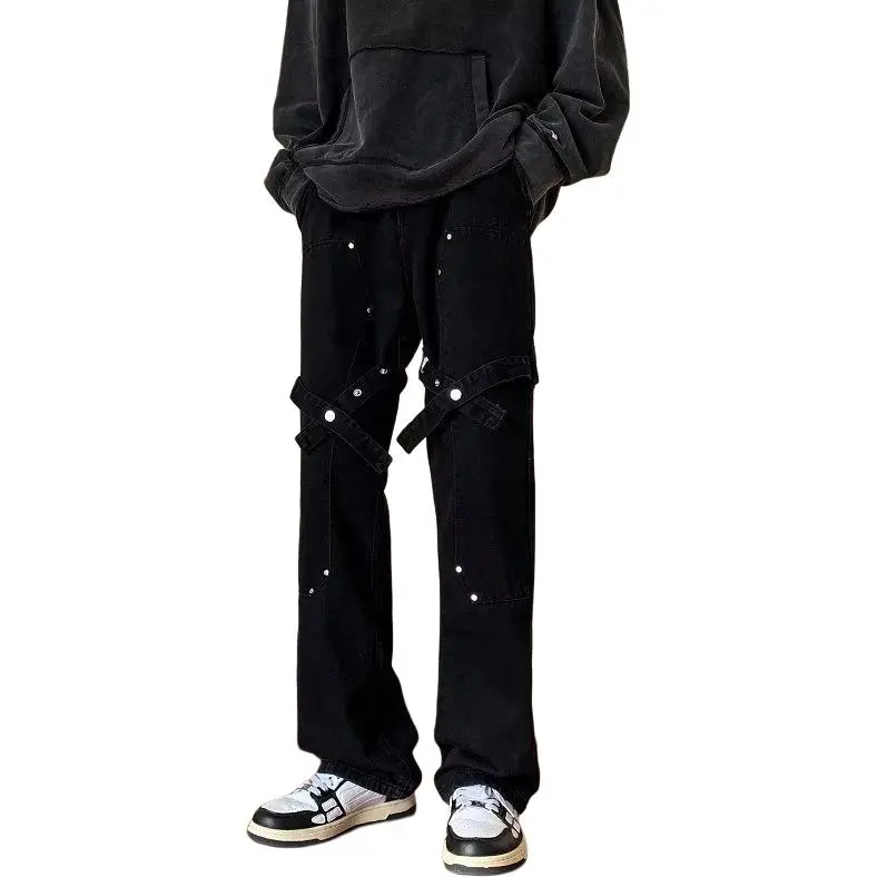 ACHIEVE ACHV Jeans Unisex Black-1