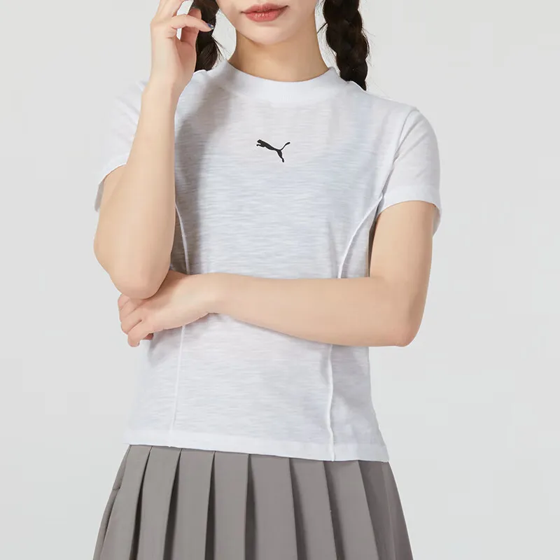 PUMA ACTIVE ESS T Shirts Women's White-2