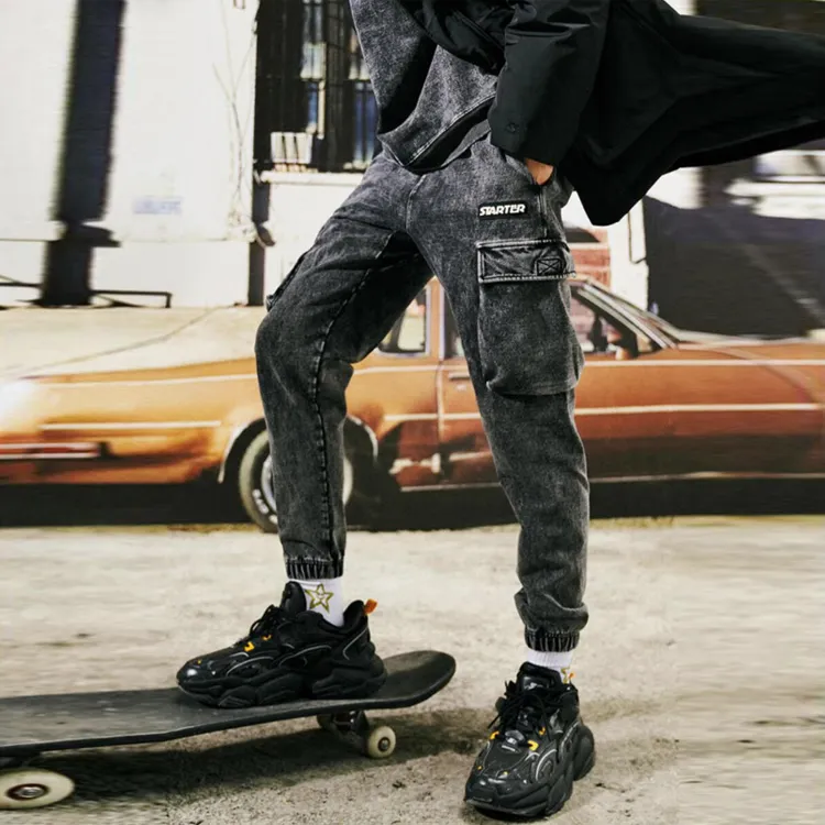 STARTER Knitted Sports Pants Unisex Dark Gray-3
