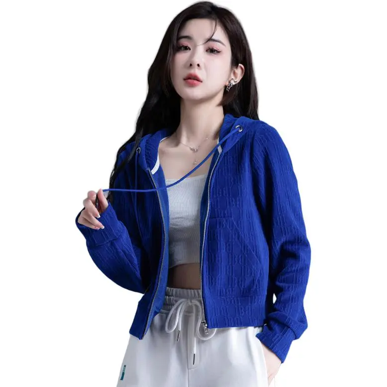 You Cow Me Pants Cropped Coats Women's Klein Blue-6