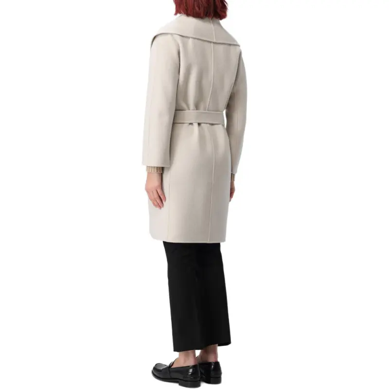 'S MAX MARA Belted Long Sleeved Coat-4
