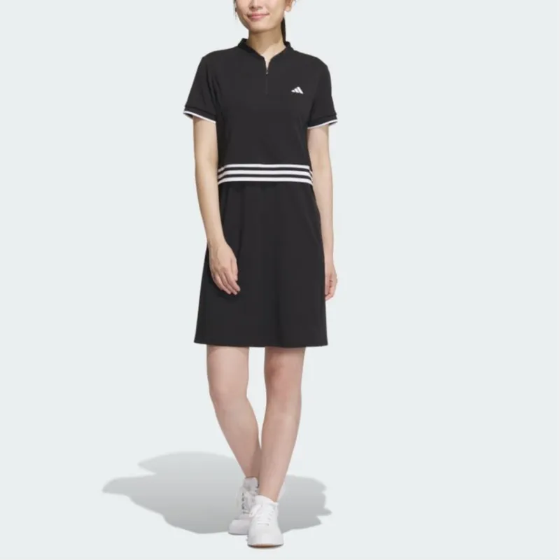 Adidas Short Sleeved Dress Women's Black-2