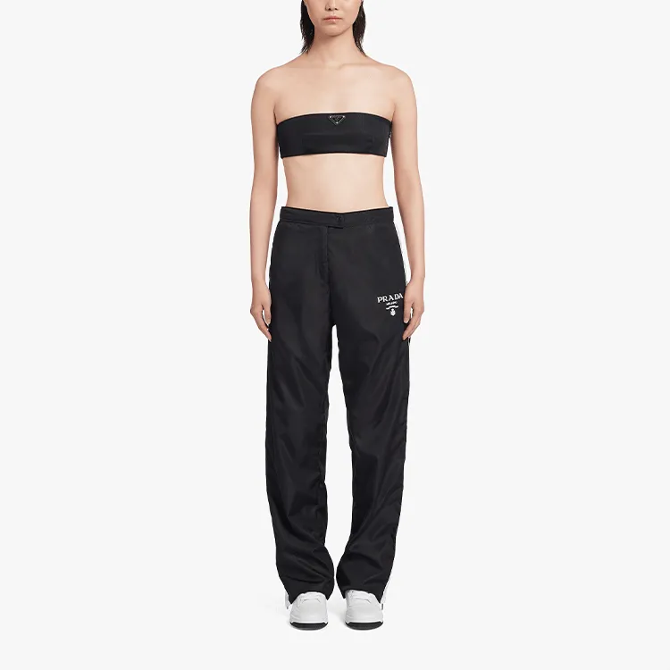 PRADA Logo Printed Re Nylon Pants-1