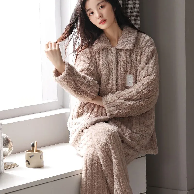 Floating light islands Women's Pajama Sets-4