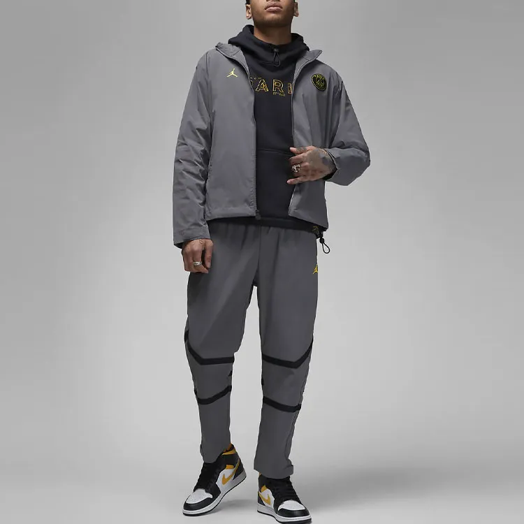 Jordan Paris Saint Germain Jacket Men's Gray-2