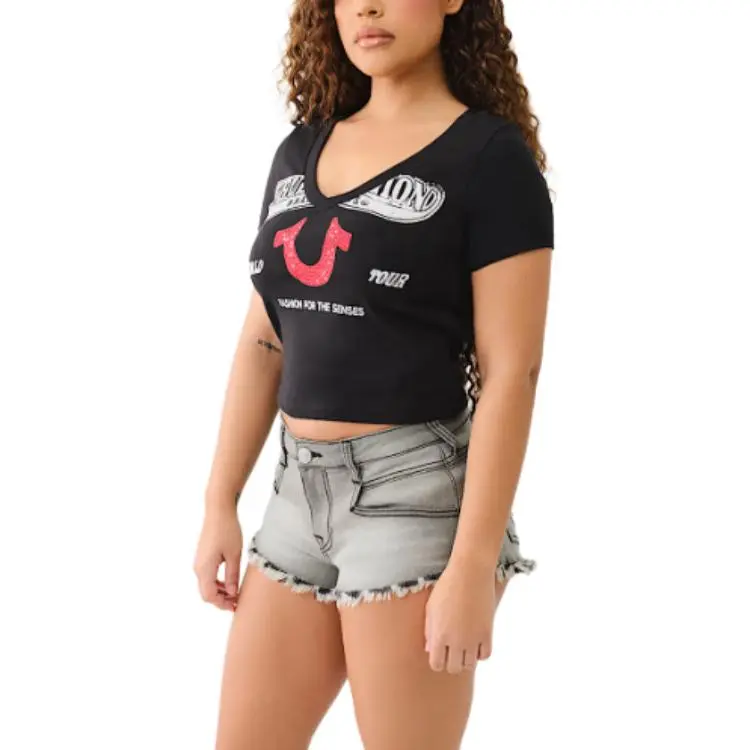 TRUE RELIGION T Shirt Women's Black-2