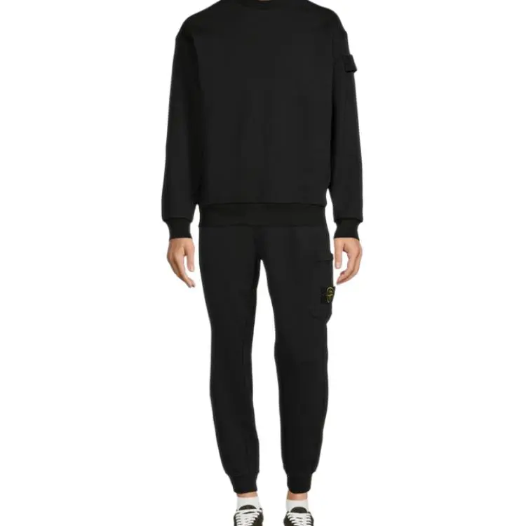 STONE ISLAND Compass Patch Drawstring Trousers-1