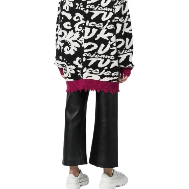VERSACE JEANS COUTURE Distressed effect Cardi coat-4