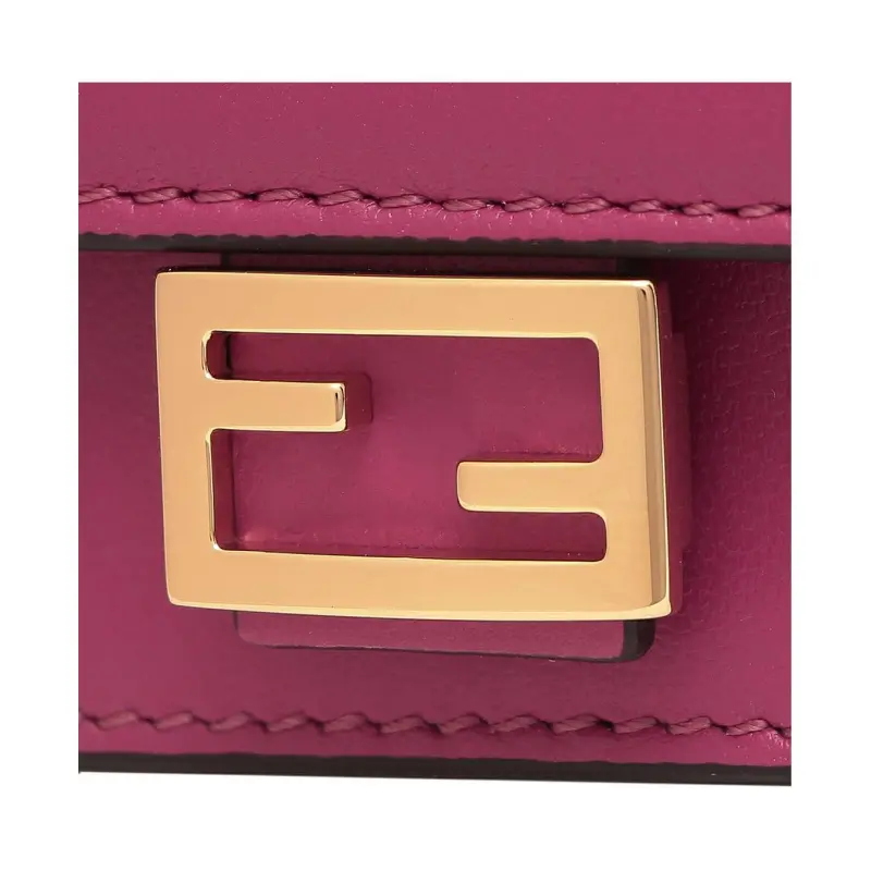 FENDI Leather Card Holder Women's Rose Red-7