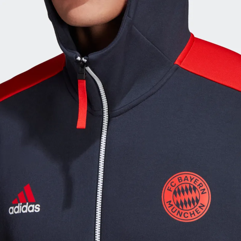 Adidas Bayern Munich Jacket Men's Deep Navy Blue Blue-4