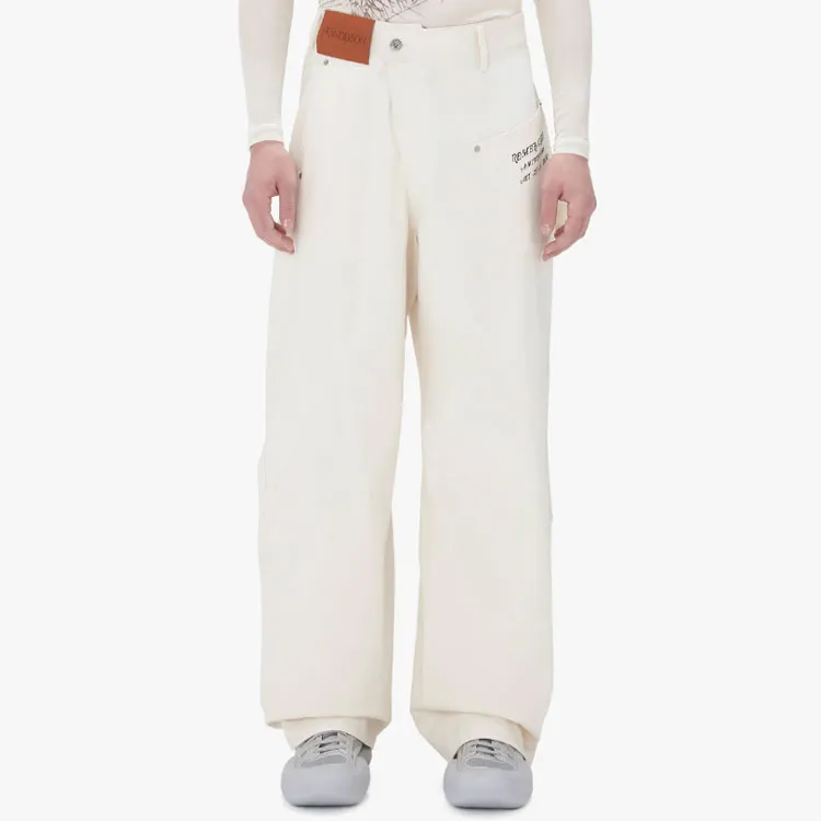 JW Anderson Logo Patch Wide leg Trousers-1