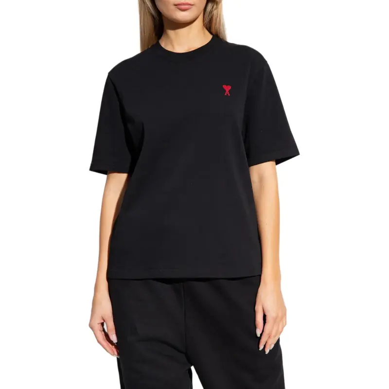 Ami Paris Small Red Ami De Coeur T shirt-4