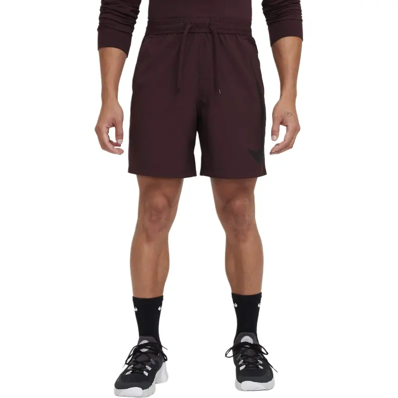 Nike Swoosh Casual Shorts Men's Bold Burgundy/Black-1