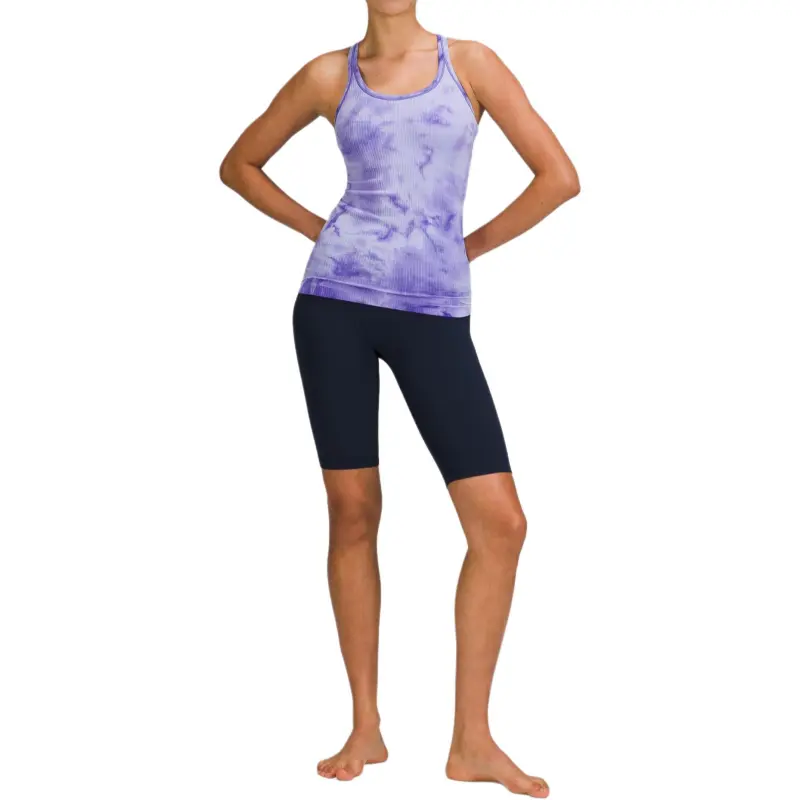 Lululemon Ebb To Street Sport Vests Women's Marble Dye Indigo-2