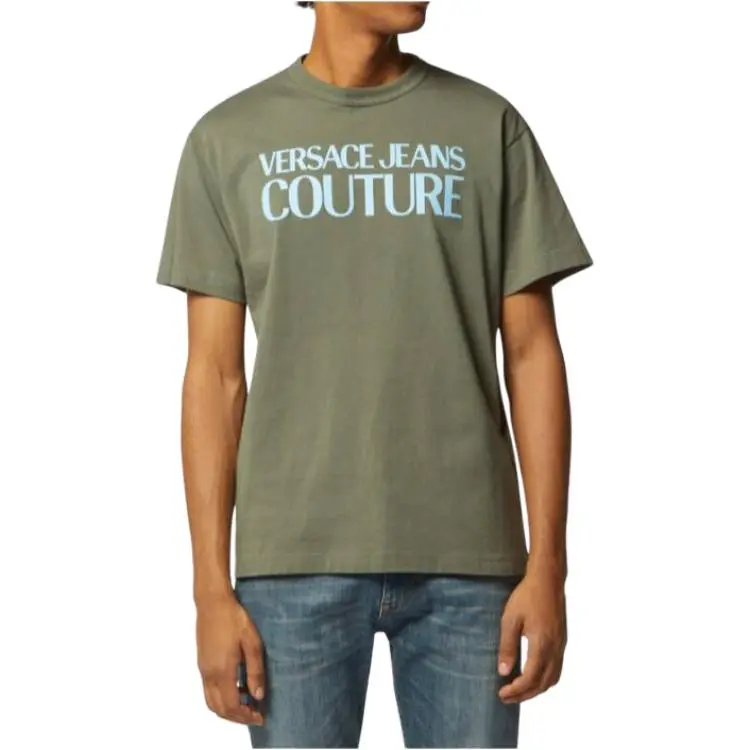 VERSACE T-Shirts Men Green-2