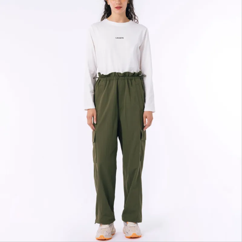 LACOSTE Cargo Pants Women's Khaki Green-2