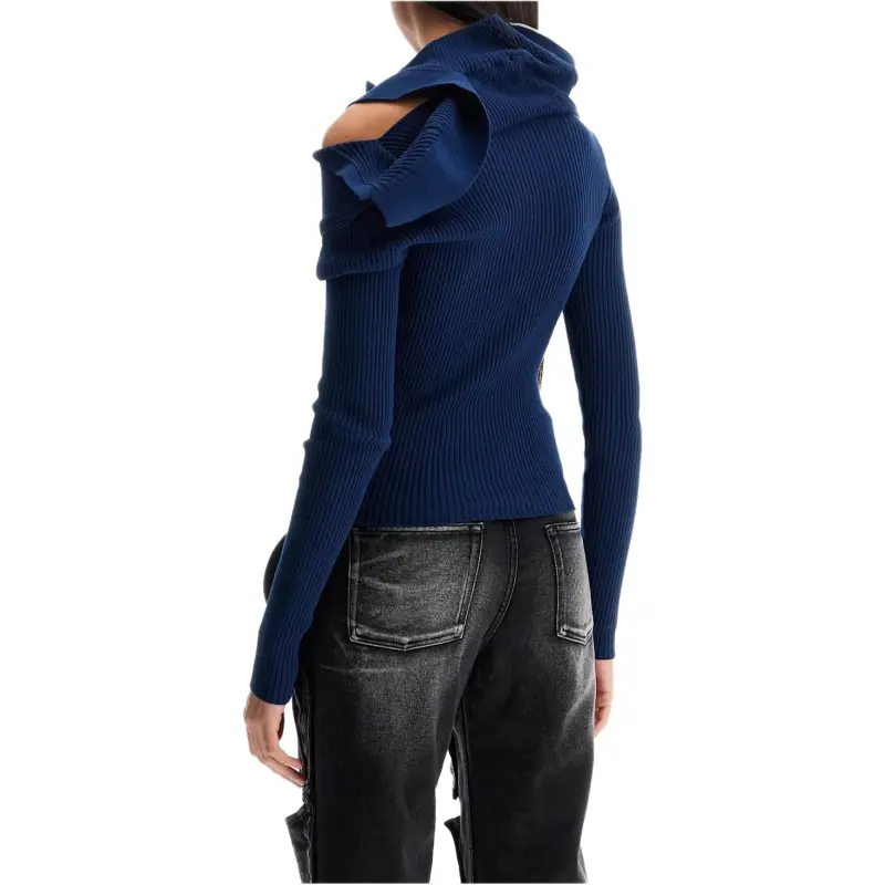 Y/Project Long Sleeved Ribbed Knit Top-3