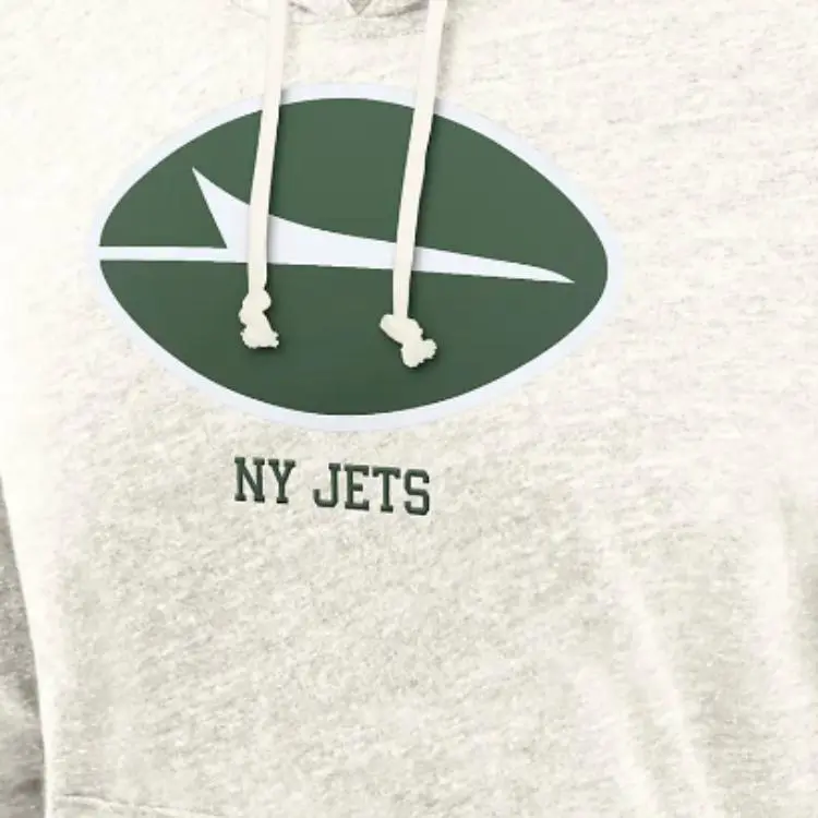 Nike New York Jets Gym Vintage Sweatshirt Women's Cream-2