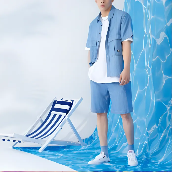 Converse Shirts Men Blue-3