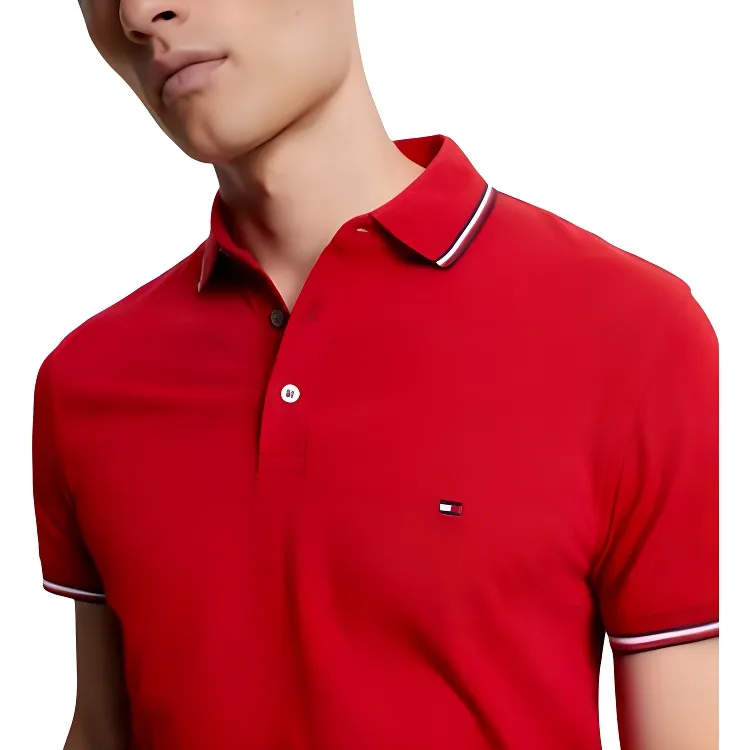 Tommy Hilfiger Polo Shirt Men's Red-4