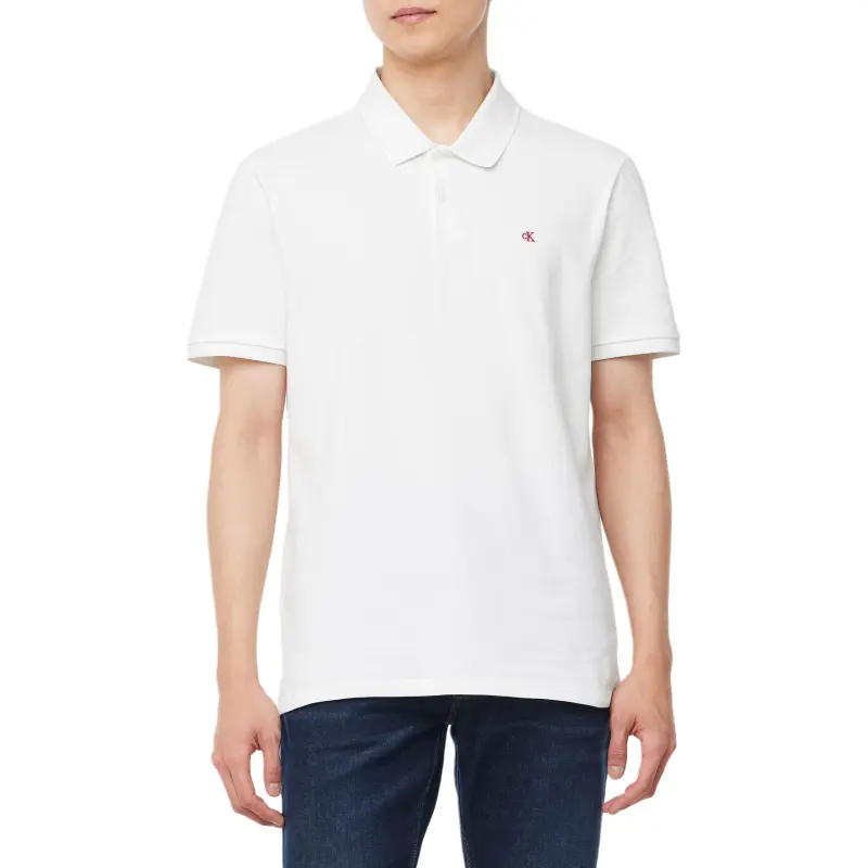 CALVIN KLEIN Polo Shirt Men's White-4