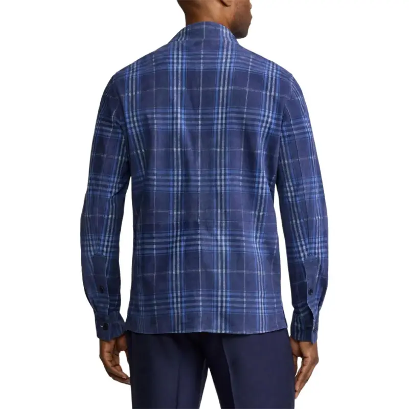 Ralph Lauren Purple Label Checkered Shirt Jacket-3