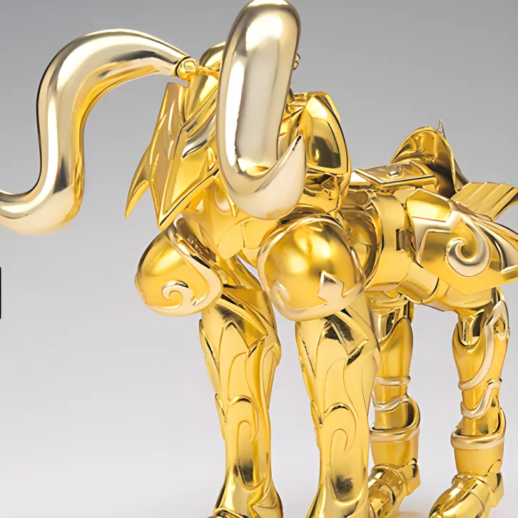 BANDAI Mu Bandai Myth Of The Saint Armor Saint Seiya Gold Saint Seiya Aries Scale Figures-3