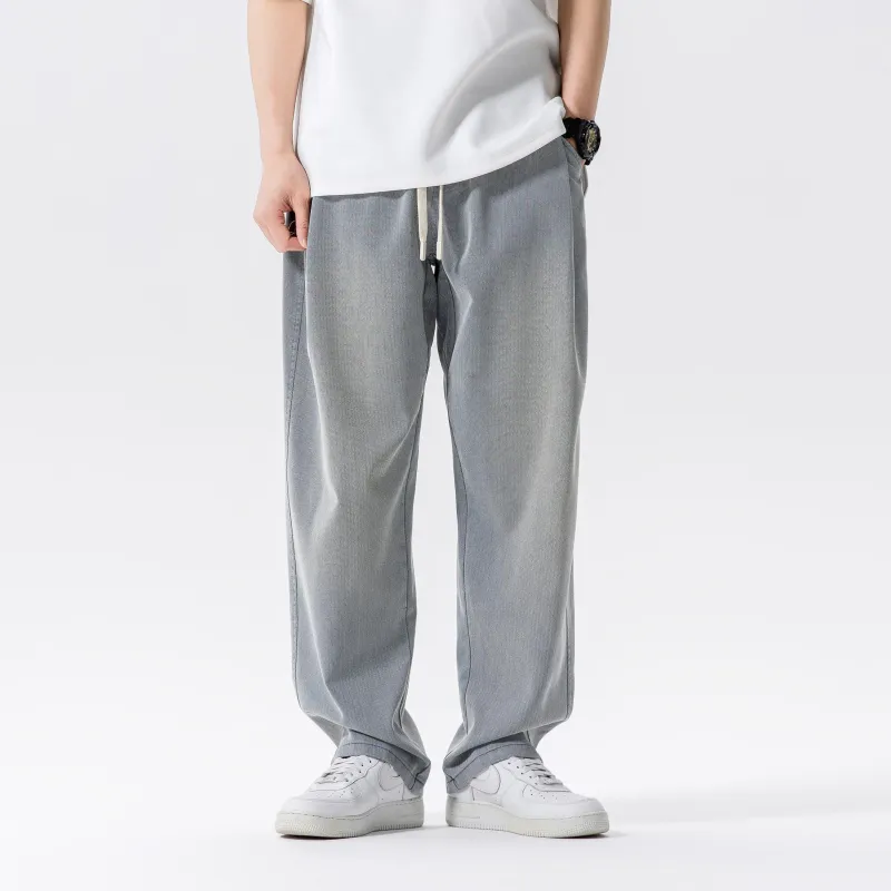 BOGEDIT Summer Jeans Unisex Solid Color-2