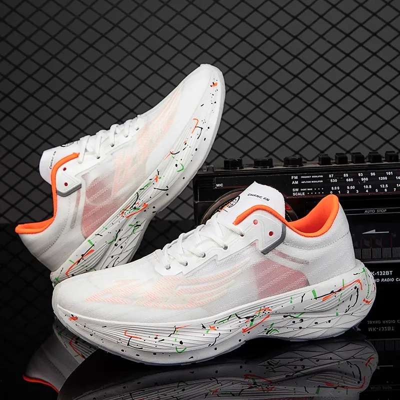 QIAODAN Feiying PB2.0 Cushioning, Slip Resistant, And Abrasion Resistant Low Top Running Shoes Women's Jordan White-2