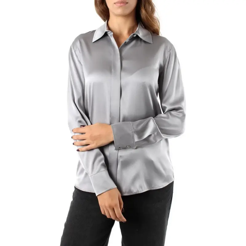 MaxMara Studio Baden Silk Long sleeve Shirt-1