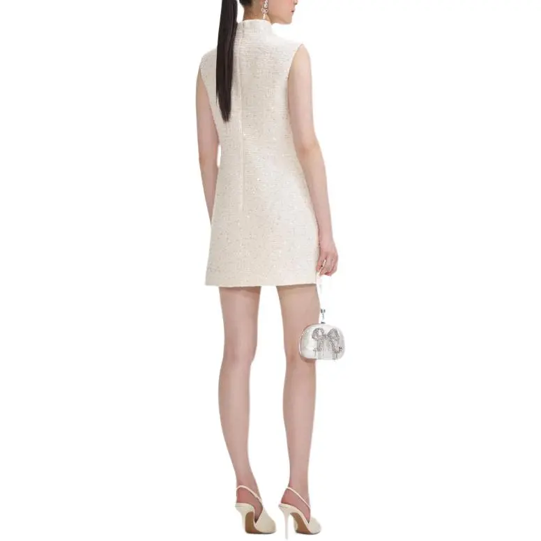 Self portrait Boucle Flower Motif Mini Dress-2