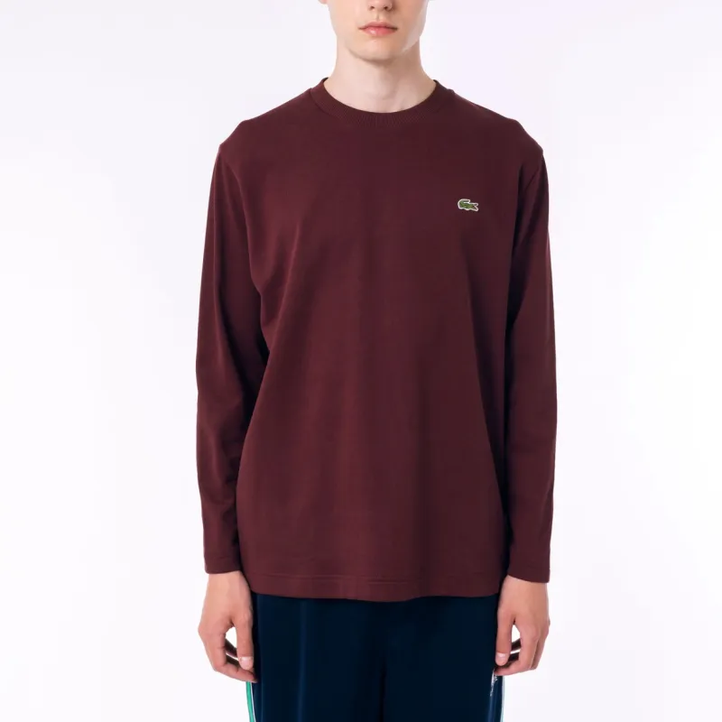 LACOSTE T Shirts Men Bordeaux-2
