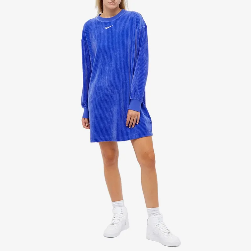 Nike Long-Sleeved Dresses Women's Blue-1