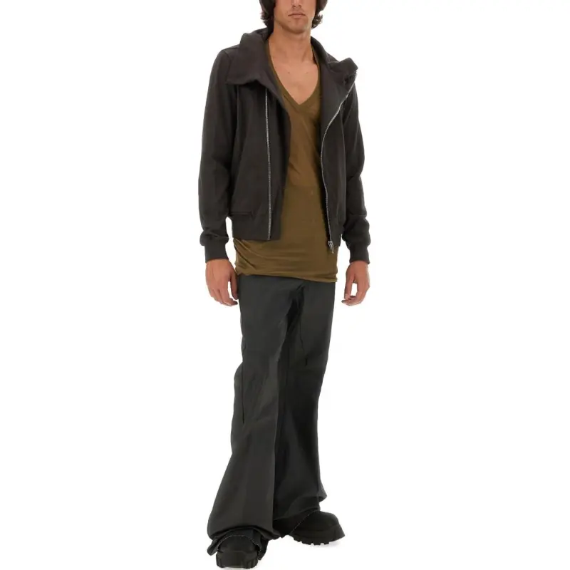 RICK OWENS Bauhaus Zip Up Sweatshirt-2